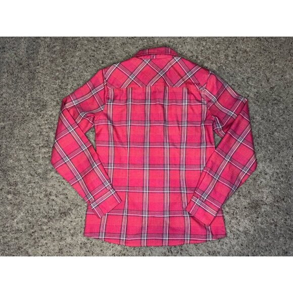 MARMOT Red Plaid Button Up Shirt Gorpcore Outdoor Hiking Western Casual SMALL - Picture 2 of 10